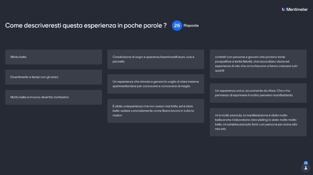 INCONTRO NAZIONALE-IL PUNTO DI VISTA DEL GRUPPO GIOVANI-