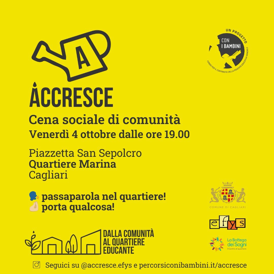 Cena sociale di comunità