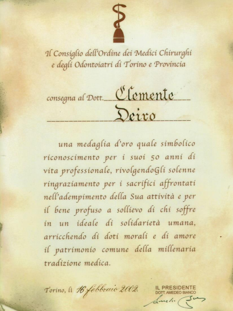 Dott. Clemente Derio