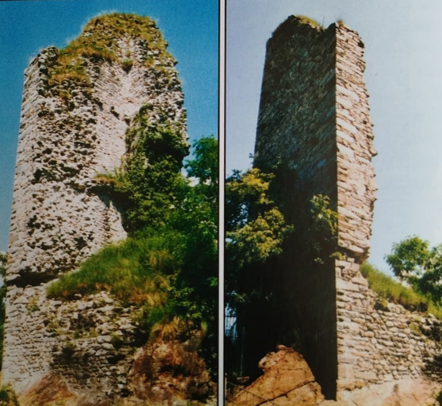 La torre Ferranda e la torre San Martino - il castello dei Valperga e castrum Pontis