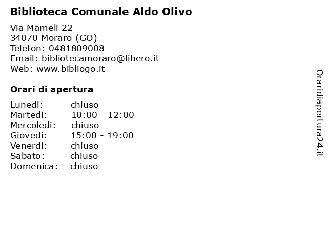 Biblioteca comunale "Aldo Olivo"