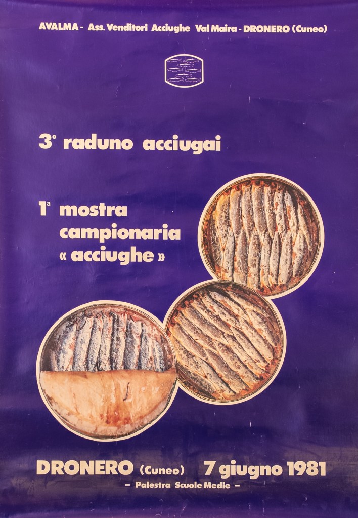 Acciugai. Manifesto pubblicitario. 3° Raduno degli acciugai, 1981