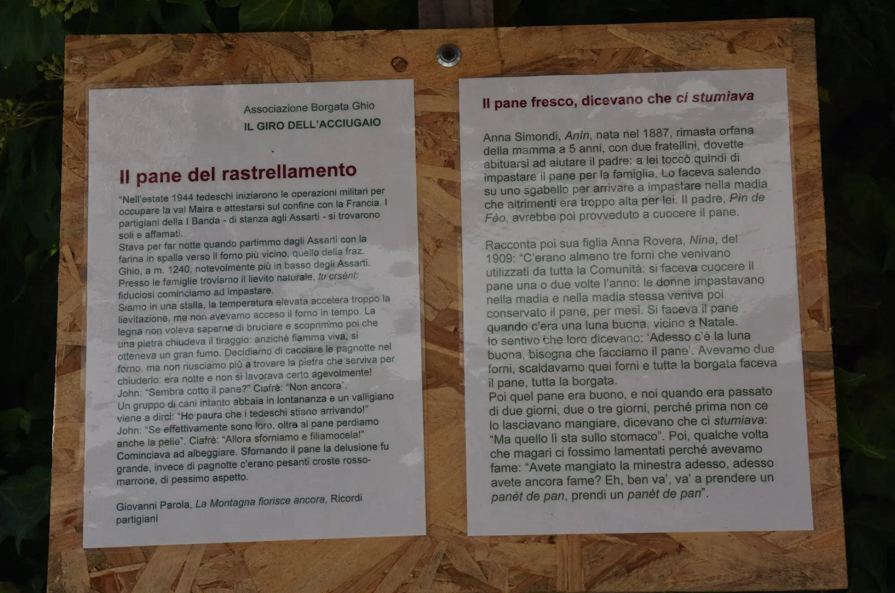 Lu fùrn, il pane fresco ci stumiava