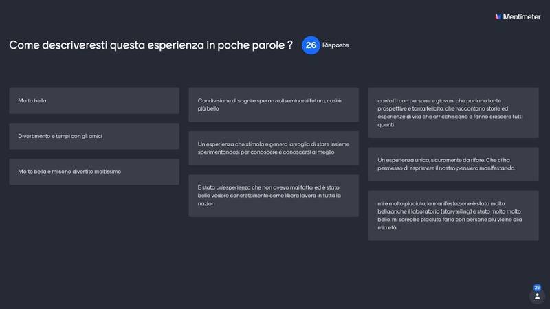 INCONTRO NAZIONALE-IL PUNTO DI VISTA DEL GRUPPO GIOVANI-